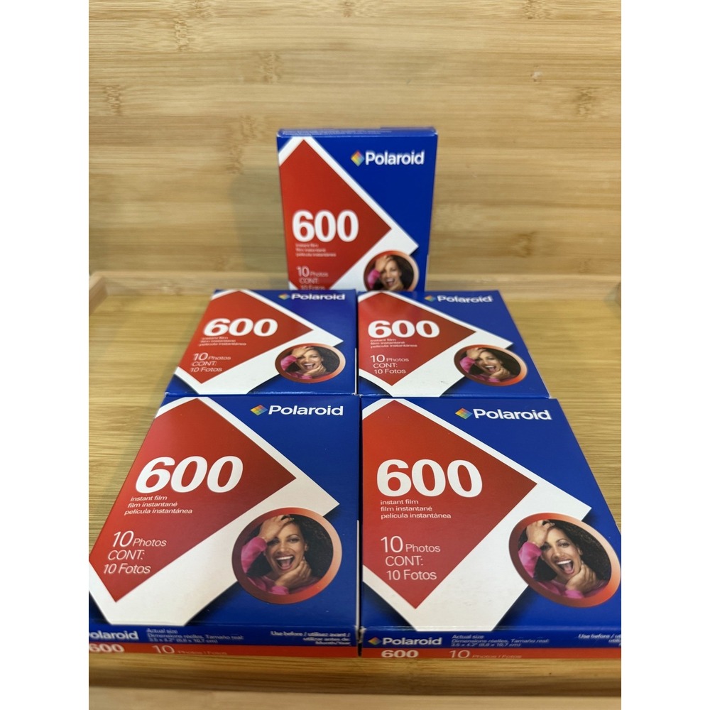 Vintage Polaroid 600 Classic Retro Color Instant Film, 10 Photos - Set of 5